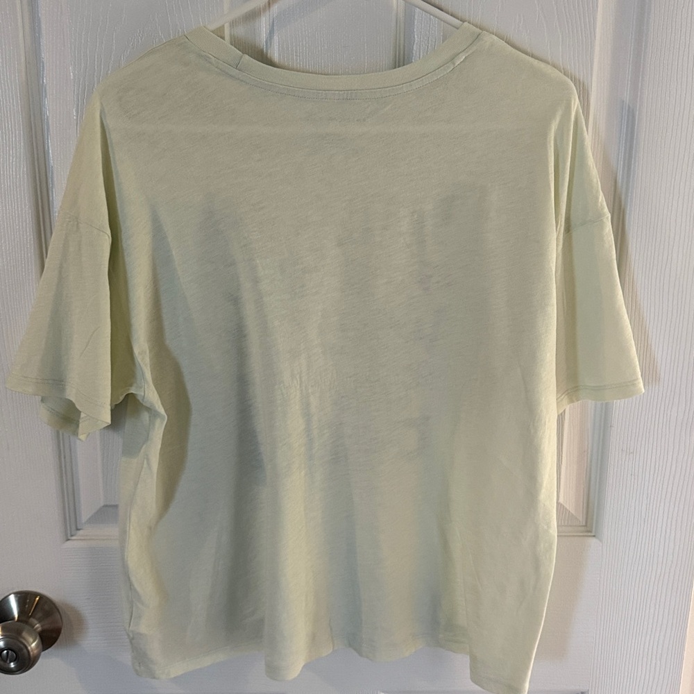 American Eagle Outfitters Light Green Tee with a Positive Message - Picture 2 of 3